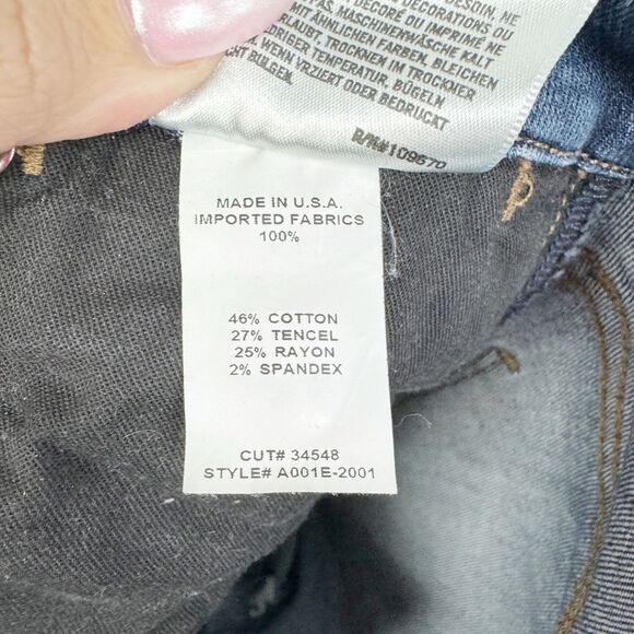 AGOLDE | Distressed Low to Mid Rise Skinny Jeans Women’s Size 26 (2) - Picture 10 of 10